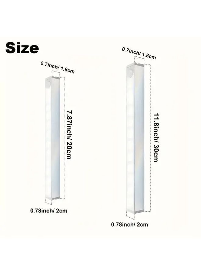 4pcs 11 81inch Cool White LED Cabinet Lights With Motion Sensor Magnetic USB - Image 3